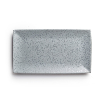 Блюдо прямоугольное серое, матовое, 27,3 х 16,5 х 2,3 см, фарфор (JET, арт. A21263W1101)