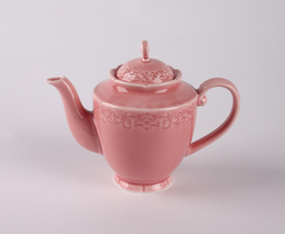 Чайник розовый Camelia, глянцевая, 15х20х12 см, 600 мл, фарфор (JET, арт. HS236317)