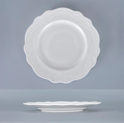 Тарелка белая, Elsa, глянцевая, 26,5 х 2,5 см, фарфор (JET, арт. C3600108)