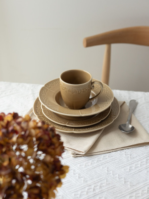 Тарелка глубокая коричневая Camelia, глянцевая, 22х4.7 см, фарфор (JET, арт. HS231962)