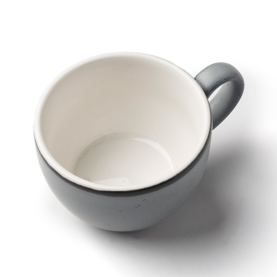 Чашка кофейная 80 мл, серая матовая, фарфор (арт. H11772-N258)