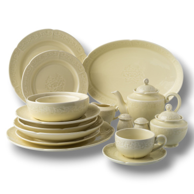Тарелка плоская молочная Camelia, глянцевая, 21.2х2 см, фарфор (JET, арт. HS231974)