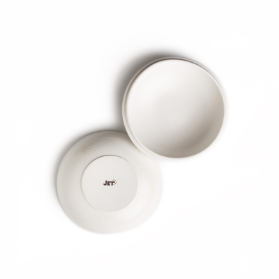 Салатник круглый с крышкой белый, матовый, 17 х 11 см, фарфор (JET, арт. H13594-SH12-2)