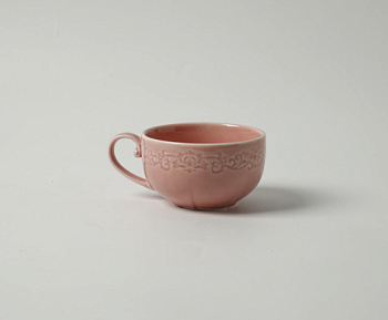 Чашка розовая Camelia, глянцевая, 6.2х9х4.5 см, 90 мл, фарфор (JET, арт. HS236299)