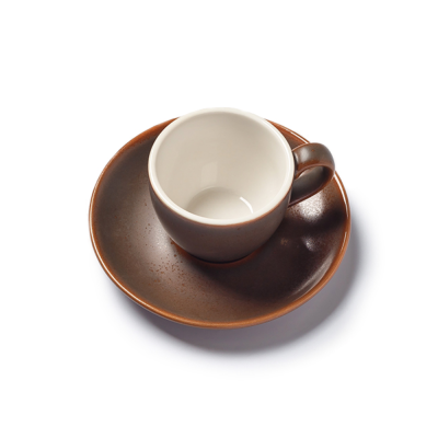 Блюдце коричневое, полуматовое, 11,9 см, (JET, арт. H7376-N539)