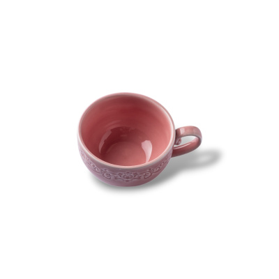 Чашка розовая Camelia, глянцевая, 6.2х9х4.5 см, 90 мл, фарфор (JET, арт. HS236299)
