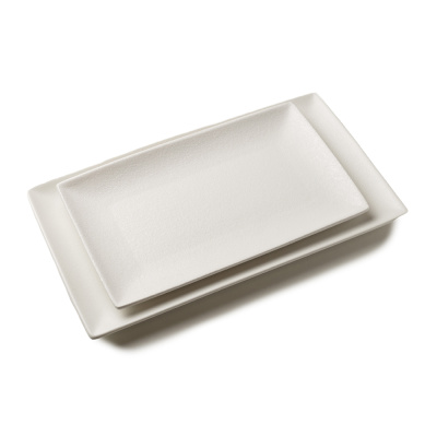 Блюдо прямоугольное белое, матовое, 27,3 х 16,5 х 2 см, фарфор (JET, арт. A21263W1274)