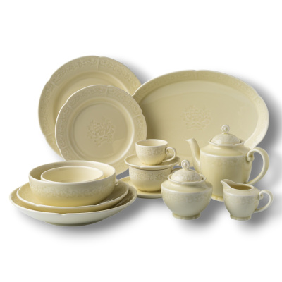 Тарелка плоская молочная Camelia, глянцевая, 21.2х2 см, фарфор (JET, арт. HS231974)