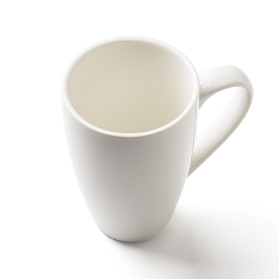 Кружка белая, глянцевая, 450 мл, фарфор (JET, арт. H6498)