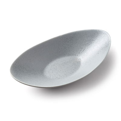 Салатник овальный серый, матовый, 31,2 х 17,5 х 8,0 см, фарфор, 700 мл (JET, арт. A23549W1101)