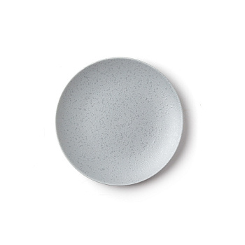 Тарелка серая, матовая, 17,5 х 2 см, фарфор (JET, арт. A0016W1101)