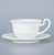 Чашка с блюдцем белая, Elsa, глянцевая, 13 х 10 х 6 см, 200 мл, фарфор (JET, арт. C3600120 C3600121 )