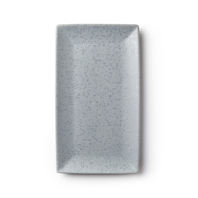 Блюдо прямоугольное серое, матовое, 34,5 х 19,5 х 2,5 см, фарфор (JET, арт. A21527W1101)