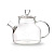 Чайник "Цилиндр" прозрачный, 600 мл, термостойкое стекло (JET, арт. ORT6001)