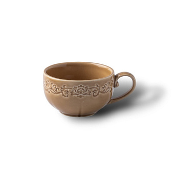 Чашка коричневая Camelia, глянцевая, 9.2х12х5.5 см, 200мл, фарфор (JET, арт. HS231966)