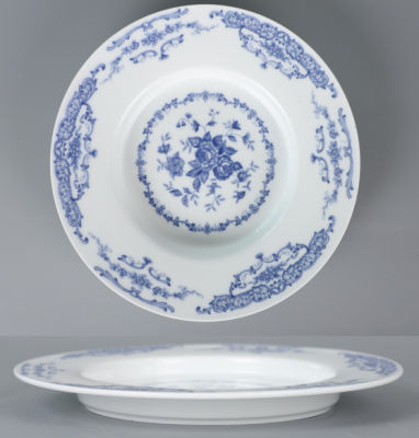 Тарелка темно-синяя, Retro Rose, глянцевая, 26,7 х 4,3 см, фарфор (JET, арт. C9300227)