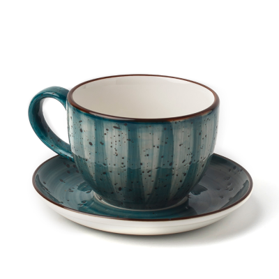 Чайный сервиз зеленый на 6 персоны + сахарница в подарок!