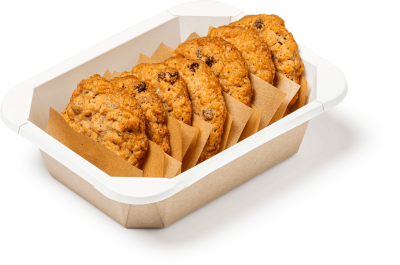 Контейнер OSQ OCTOBOX 400 (K), 161х126х45, Крафт / Белый (60/уп.) (660/кор.) JET