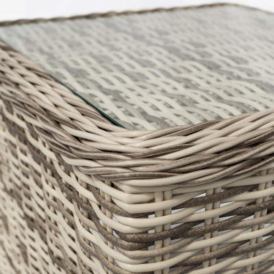 Стол из искусственного ротанга со стеклом GT1534-C Стол из искусственного ротанга со стеклом GT1534-C