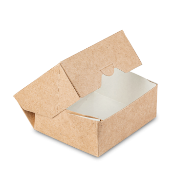 Контейнер OSQ TABOX PRO 300 (K), 100x80x40, Крафт / Белый (25уп)(450кор) JET