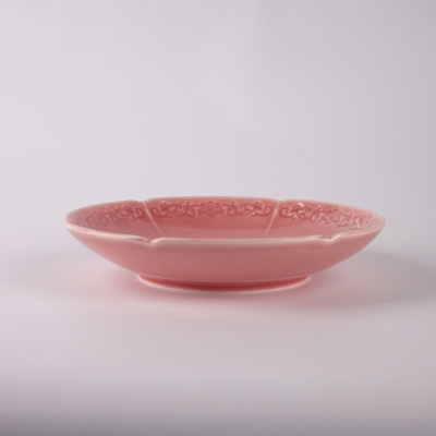 Тарелка глубокая розовая Camelia, глянцевая, 20х3.8 см, фарфор (JET, арт. HS236291)