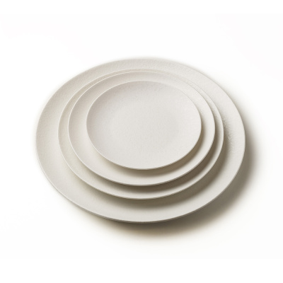 Тарелка белая, матовая, 22,5 х 2 см, фарфор (JET, арт. A0018W1274)