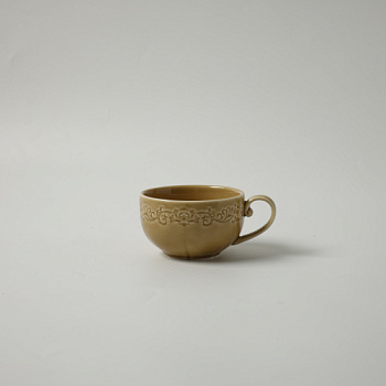 Чашка коричневая Camelia, глянцевая, 9.2х12х5.5 см, 200мл, фарфор (JET, арт. HS231966)