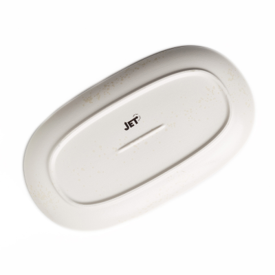 Блюдо прямоугольное белое, матовое, 34 х 19 х 2,8 см (JET, арт. H14010-SH12-2)