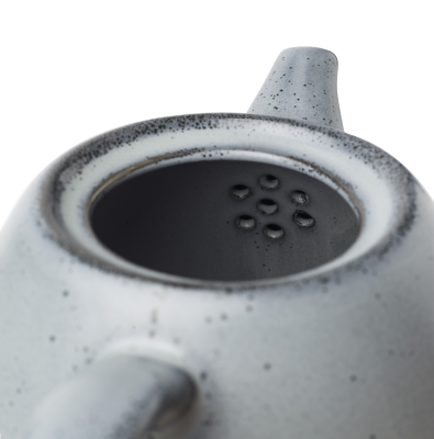 Чайник серый, матовый, 800 мл, фарфор (JET, арт. H13170-N258)