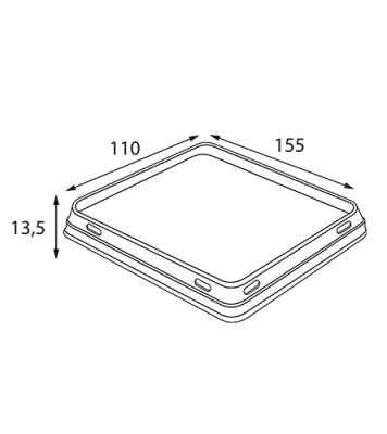 Контейнер OSQ OPSALAD 400 (K), 120/145x85/96x45, Крафт / Белый (50/уп.) (800/кор.) JET