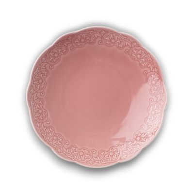 Тарелка розовая Camelia, глянцевая, 22х2.8 см, фарфор (JET, арт. HS236295)