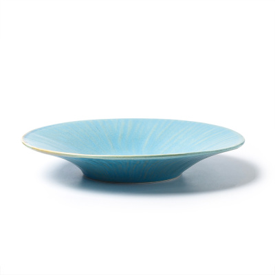 Тарелка глубокая бирюзовая, глянцевая, 28,3 х 1,8 см, фарфор (JET, арт. H13701-N337)