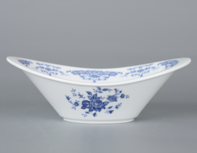 Салатник темно-синий, Retro Rose, глянцевый, 26,1 х 15,9 х 9,3 см, 600 мл, фарфор (JET, арт. C9300232)